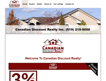 Tablet Screenshot of canadiandiscountrealty.com